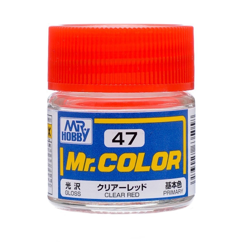 ミスターホビー　ミスターカラー　タミヤカラー　アクリル塗料　300個 Amazon | Mr.カラー C47 クリアー レッド | カラー塗料 通販